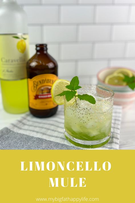 Limoncello Mule Recipe, Limoncello Mule, Sugar Free Alcoholic Drinks, Limoncello Cocktails, Night In With Friends, Making Limoncello, Mule Recipe, Dinner Restaurants, Alcoholic Drink