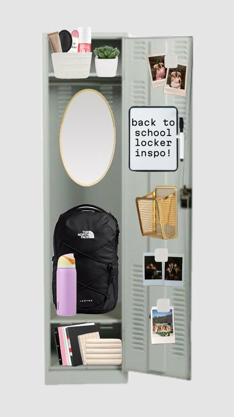 Back to school locker inspo! #school #schoollocker #locker Tiny Locker Ideas, Locker Inspo School, Locker Ideas For Girls 6th Grade, Cute Lockers, Cute Locker Ideas, Locker Essentials, School Locker Organization, School Locker Decorations, Middle School Lockers