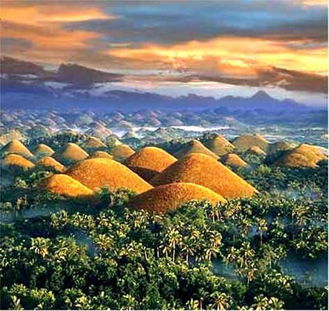 #97 Chocolate Hills, Bohol, Philippines Chocolate Hills, Regions Of The Philippines, Beach Vacation Spots, Drake Passage, Banaue, Beautiful Vacation Spots, Bohol Philippines, Surreal Photos, Beautiful Vacations