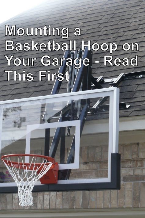 Basketball Hoop Over Garage, Basketball Hoop On Garage, Garage Basketball Hoop, Backyard Vibes, Diy Basketball, Garage Windows, Basketball Backboard, Basketball Net, Basketball Goals