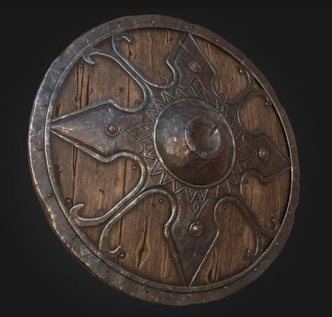 Viking Shield Design, Escudo Viking, Medieval Shield, Arte Art Deco, Viking Aesthetic, Celtic Shield, Viking Cosplay, Medieval Shields, Wooden Shield