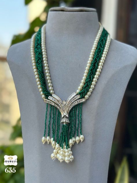 Moti Mala Design Jewellery, Gold Beads Mala, Beaded Wedding Jewelry, Bridal Necklace Designs, Neck Pieces Jewelry, Mala Jewelry, Kundan Jewellery Set, Indian Bridal Jewelry Sets, Fancy Jewelry Necklace