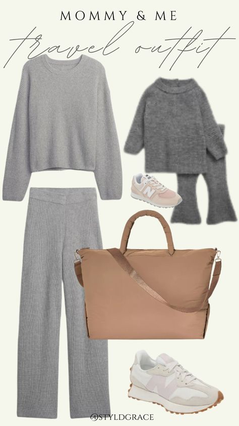 Mommy & me travel outfit, toddler travel outfit, toddler travel, travel outfit, comfy travel outfit, travel ootd. Shop this look over on my LTK- @styldgrace! Comfy Travel Outfit, Travel Ootd, Comfy Travel, Outfit Travel, Toddler Travel, Sweater Outfit, Baby Sweater, Mommy And Me Outfits, Athleisure Fashion