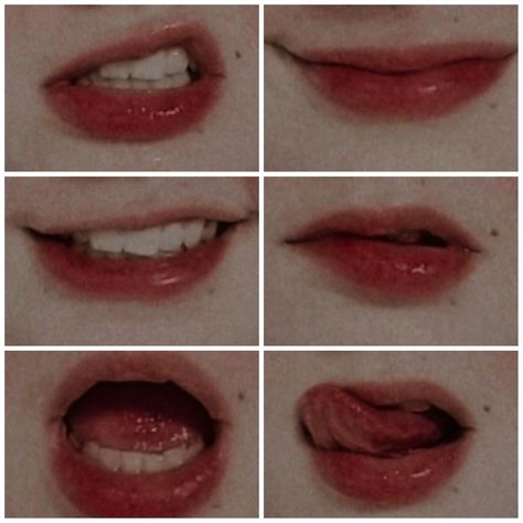 Mouth Smiling Reference, Lip Study Reference, Lip Bite Reference, Emotions Reference Drawing, Mouth Reference Photo, Mouths Reference, Emotions Reference Photo, Lips Reference Drawing, Mouth Poses