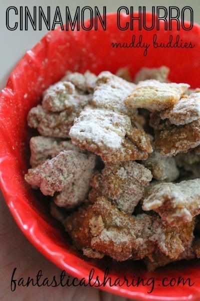 Churro Muddy Buddies, Muddy Buddy Recipe, Muddy Buddies Recipe, Muddy Buddy, Muddy Buddies, Cinnamon Chips, Cinnamon Brown, Chex Mix, Cinnamon Spice