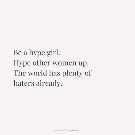 ✨ In a world full of critics, let's be the cheerleaders! Lift each other up, celebrate every win, and spread that positivity like confetti. Together, we can create a sisterhood where every woman shines brighter. Who's ready to hype each other up? 💖⁠ Uplift Each Other Quotes, Choose Good Friends Quotes, Complimenting Others, Quotes About Making New Friendships, Quotes To Hype Yourself Up, Build People Up Quotes, Small Circle Quotes Friendship, Giving Back To The Community Quotes, Hey Sis Quotes