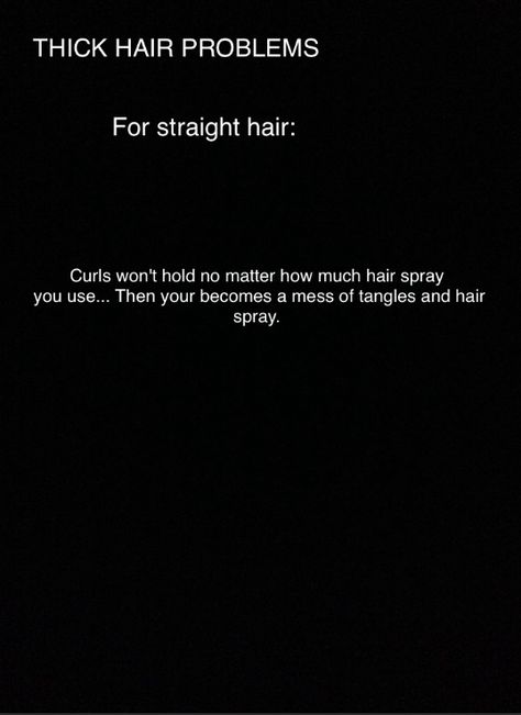 #thickhairproblems thick hair problems#straighthair#thickhair Straight Hair Problems, Thick Hair Problems, Long Hair Problems, Relatable Teenager Posts, Curly Hair Problems, The Best Revenge, Hair Creations, Girl Facts, Girl Problems