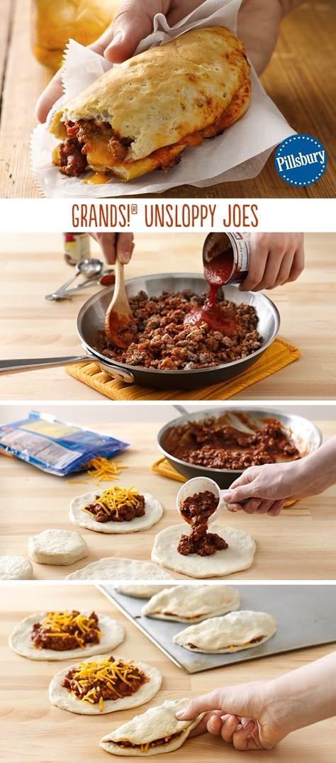 Unsloppy Joes, Joe Recipe, Pillsbury Recipes, Fingerfood Party, Sloppy Joe, Eating Tips, Vegetable Drinks, Snacks Für Party, Sloppy Joes