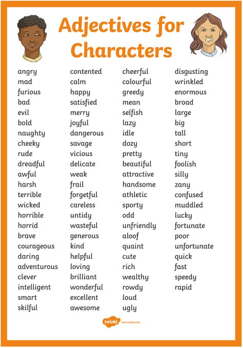 This poster will provide your pupils with a wealth of adjectives to use when describing characters in their creative writing. Sign up to Twinkl to download!   #adjectives #vocabulary #teaching #teacher #teachingresources #creativewriting #writingprompts #twinkl #twinklresources #english #words Describing Characters, Essay Writing Skills, Descriptive Words, English Vocab, Learn English Grammar, Descriptive Writing, English Language Teaching, English Writing Skills, Learn English Vocabulary