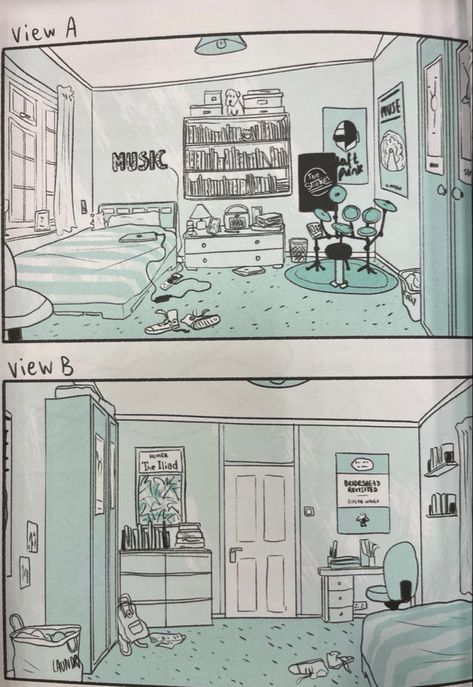 Heartstopper Book Nook, Heartstopper Bedroom Ideas, Heartstopper Nick Room, Heartstopper Comic Pillow Fort, Charlie's Room Heartstopper, Charlie's Bedroom Heartstopper, Alice Oseman Art Nick And Charlie, Heartstopper Graphic Novel, Posters On Wall Bedroom