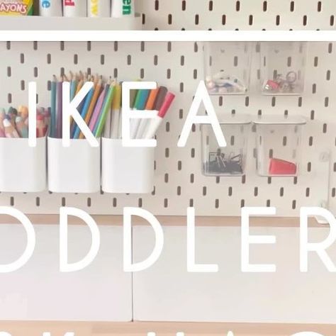 Stephanie, M. Ed | Monti By The Sea ⋒ on Instagram: "Toddler desk upgraded 🙌🏼 Comment “LINKS” for links to the table, pegboard, and connector, including alternatives for any of you who don’t have access to IKEA. You can also find them in my stories and links highlight. Note: the connector can be used on any desks up to 1-15/16" thick . . . . . #toddleractivities #toddlerhacks #parenthacks #ikeahacks #ikeahacksforkids #montessoritoddler #toddlerbedroom #toddlerroom #montessorispaces #montessoriathome #montessoritoddler #montessoritoddlerspaces #momhacks #parentinghacks #kidsroom #kidsdeskideas #deskhacks #ikeakidsroom #ikeakids" Ikea Kids Work Station, Ikea Pegboard Kids Art, Ikea Pegboard Playroom, Ikea Pegboard Boys Room, Toddler Coloring Station, Ikea Desk Ideas Kids, Art Desk Toddler, Toddler Study Room Ideas, Ikea Playroom Desk