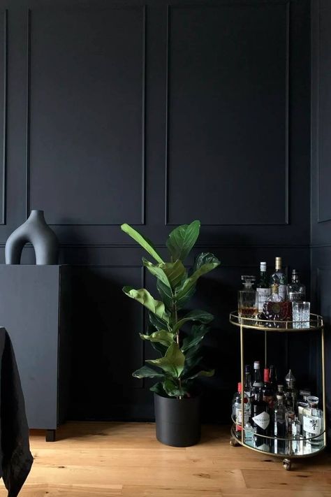 Five of Our Favorite Farrow and Ball Paint Shades – English Traditions After The Dark, Coal Tar, Cabinet Dining Room, Painting Carpet, Farrow And Ball Paint, Farrow And Ball, Pitch Black, Gus Modern, Teapots And Cups