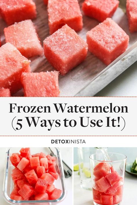 Watermelon Mixed Drinks, Watermelon Snacks, Freeze Watermelon, Freezing Watermelon, Watermelon Recipes Drinks, Watermelon Drinks, Watermelon Snack, Dried Watermelon, Watermelon Uses