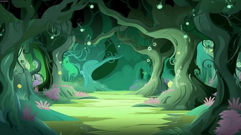 Background Forest, Forest Cartoon, Tree Background, Cartoon Trees, Grass Background, Desain Buklet, Forest Background, Forest Illustration, Fantasy Forest