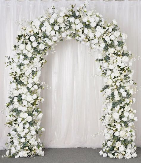 Looking for inspiration for your big day? Check out these stunning wedding arch ideas that will make your ceremony unforgettable. From rustic to modern designs, these wedding arches will add the perfect touch to your special day. Say "I do" under a beautiful wedding arch that suits your style. Square Flower Arch Wedding, White Flower Arch Wedding Outdoor, White Rose Arch Wedding, Fake Flower Arch, Wedding Arches With Flowers, Rose Arch Wedding, White Floral Wedding Arch, White Arch Wedding, Window Arbor