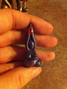 Birth Goddess, Polymer Clay Goddess, Clay Goddess, Wiccan Crafts, Pagan Crafts, Goddess Pendant, Witch Craft, Witchy Crafts, Pagan Jewelry