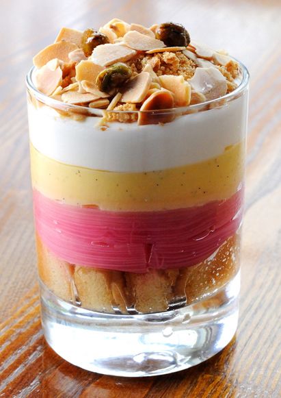 Make the most of rhubarb season with Dominic Chapman's rhubarb trifle recipe. This pretty little layered dessert of rhubarb, trifle, cream and more is a treat for the eyes and the palate Rhubarb Trifle, Michelin Star Dessert, Rhubarb Desserts Recipes, Rhubarb Desserts, Great British Chefs, Trifle Desserts, Custard Powder, Trifle Recipe, Rhubarb Recipes