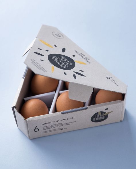 Farma Pafylida Reinvents The Egg Carton | Dieline - Design, Branding & Packaging Inspiration Egg Packaging, Modern Packaging, Innovative Packaging, Egg Box, Chocolate Packaging, Food Packaging Design, Egg Carton, Creative Packaging Design, Creative Packaging