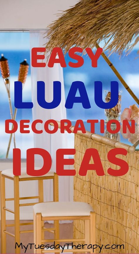 Hawaiian Beach Party Decoration, Luau Party For Adults, Hawaiian Theme Pool Party Ideas, Hawaiin Laua Party, Ideas For Hawaiian Party, Tiki Luau Party Ideas, Hawaiin Decoration Ideas, Luau Birthday Party Ideas For Adults, Lau Party Ideas