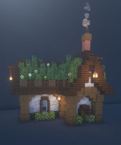 Starter House Minecraft, Pretty Minecraft Houses, Minecraft Starter House, Minecraft Garden, Minecraft Houses Survival, Starter House, Cute Minecraft Houses, Minecraft Construction, Minecraft Inspo