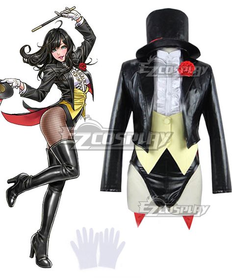 Dc Superheroes Art, Trajes Halloween, Black Suit White Shirt, Dressy White Blouses, Zatanna Cosplay, Zatanna Dc Comics, Serinda Swan, Zatanna Zatara, Dc Costumes