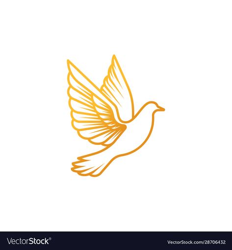 Dove Line Art, Dove Logo Design, Dove Png, Dove Silhouette, Dove Logo, Flying Dove, Vector Line Art, Line Art Style, Elegant Logo Design