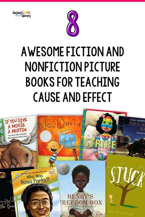 Cause And Effect Nonfiction Text, Amplify Science, Librarian Ideas, 1st Grade Books, Kid Logic, Library Center, Library Media Specialist, Information Literacy, School Librarian