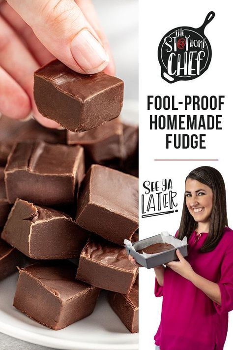 Smooth And Creamy Fudge, Fool Proof Fudge, Paula Dean Fudge Recipe, Fudge Gift Ideas, Home Made Fudge Recipe, Foolproof Fudge, Homemade Fudge Recipe, Homemade Chocolate Fudge, Creamy Fudge