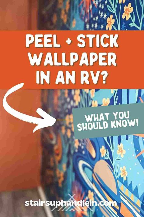 Example of peel and stick wallpaper installed in an RV Camper Wallpaper, Rv Decorating Ideas, Rv Wallpaper, Rv Decorating, Travel Trailer Decor, Grand Design Rv, Travel Trailer Living, Rv Interior Remodel, Camper Trailer Remodel