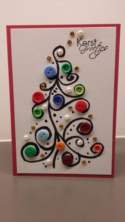 Christmas Button Crafts, Button Tree Art, Vintage Buttons Crafts, Gift Exchange Ideas, Button Art Projects, Buttons Crafts Diy, Buttons Crafts, Christmas Gift Exchange, Christmas Buttons