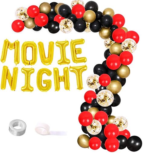 13th Birthday Party Ideas For Girls, Movie Party Ideas, Movie Theme Birthday Party, 13th Birthday Party Ideas, Backyard Movie Party, Movie Night Decorations, Movie Night Theme, Movie Night Birthday, Night Birthday Party