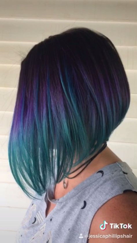 Underlights Hair, Violet Hair, Teal Hair, Turquoise Hair, Fairy Hair, Hair Color Pastel, Hair Color Purple, Short Hair Color, Hair Makeover