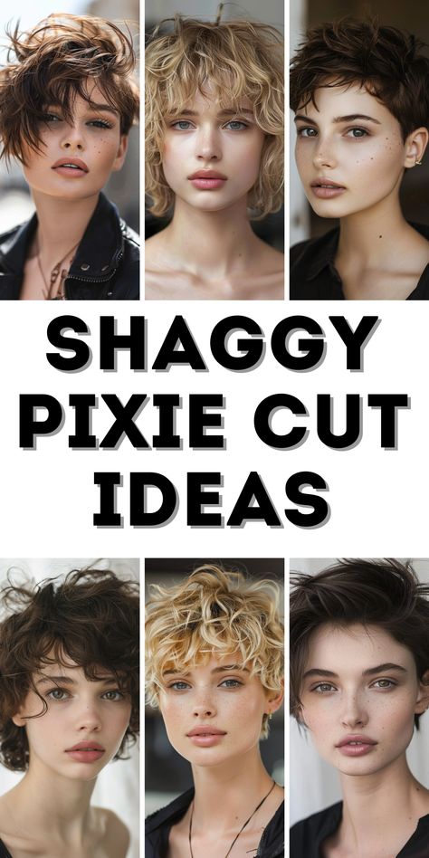 Discover a variety of 32 shaggy pixie cut ideas designed for diverse hair types and styles, from fine Asian hair to thick, curly textures. Perfect for updating your look in 2024 Shaggy Stacked Bob, Undercut And Bangs, Thick Pixie Cut, Short Hair With Undercut, Thick Fine Hair, Shaggy Pixie Cut, Hair With Undercut, Pixie Cut Round Face, Trendy Fall Hair Color