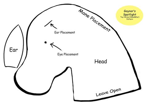 Horse Head Template, Cowboy Costume Kids, Hobby Horse Pattern, Unicorn Hobby Horse, Head Template, Horse Template, Stick Horses, Sewing Machine Needle, Hobby Horses