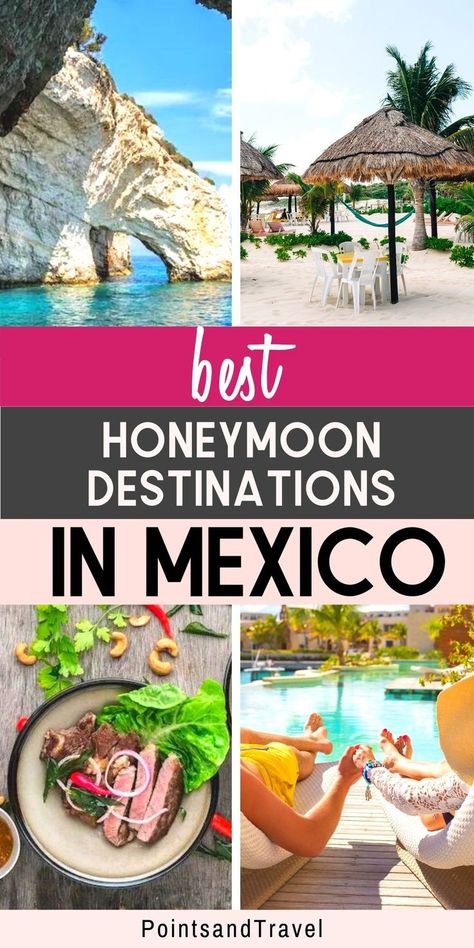 Best Honeymoon Destinations in Mexico! Mexico Honeymoon, Explore Mexico, Best Honeymoon Destinations, Travel Mexico, Honeymoon Planning, Honeymoon Hotels, Couple Travel, Best Honeymoon, Mexico Destinations