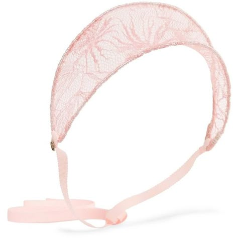 MAISON MICHEL   Luisa grosgrain-trimmed lace headband featuring polyvore, women's fashion, accessories, hair accessories, hair band accessories, maison michel, headband hair accessories, head wrap hair accessories and head wrap headbands Pink Head Wrap, Lace Headwrap, Hair Accessories Pink, Designer Headbands, Chloe Shoulder Bag, Pink Head, Elegant Outfit Classy, Band Accessories, Wrap Hair