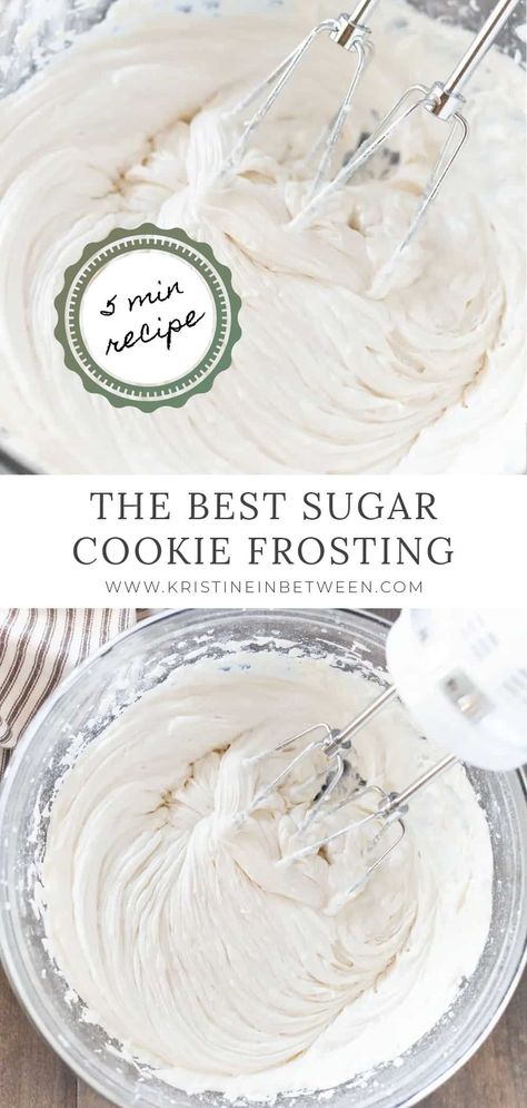 Best Sugar Cookie Frosting, Frosting Sugar Cookies, Easy Sugar Cookie Frosting, Sugar Cookie Buttercream Frosting, Sugar Cookie Frosting Recipe, Cookie Frosting Recipe, Best Sugar Cookie, Perfect Sugar Cookies, Best Christmas Cookie Recipe