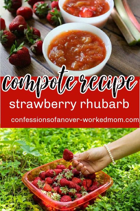 Strawberry Rhubarb Sauce, Strawberry Rhubarb Compote, Blueberry Rhubarb, Rhubarb Sauce, Spring Time Desserts, Rhubarb Compote, Compote Recipe, Blueberry Sauce, Rhubarb Recipes