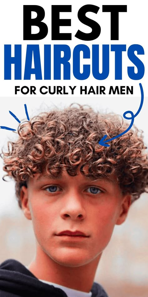 Discover trendy and stylish haircut options for men with curly hair that enhance their natural texture and personality. From classic cuts to modern styles, find the perfect haircut that suits your curly locks and complements your overall look. Curly Top Mens Haircut, Short Men’s Hairstyles Curly, Male Curly Hairstyles Short, Curls Men Hairstyles, Man Haircut Curly Hair, Super Curly Hair Men, Hair Cuts For Men With Curly Hair Curls, Hairstyles For Curly Hair Men Haircuts, Haïr Cut For Curly Hair Men