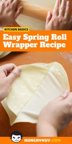 How To Make Spring Roll Wrappers Recipe, Egg Rolls Wrapper Recipes, Homemade Spring Roll Wrappers, Lumpia Wrapper Recipe How To Make, How To Make Spring Roll Wrappers, Homemade Egg Roll Wrappers, Egg Roll Wrapper Recipes Easy, Egg Roll Dough Recipe, Spring Roll Wrapper Recipes