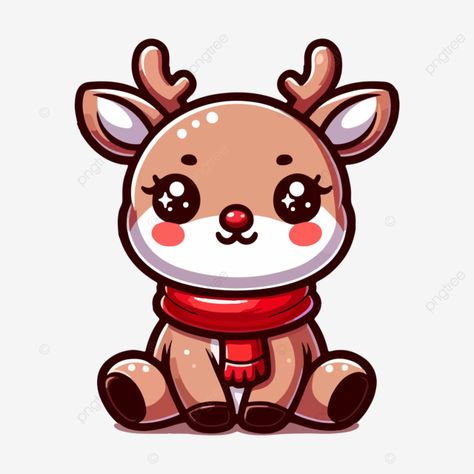 vector cartoon reindeer sitting down christmas kawaii stickers sit down png Cute Reindeer Clipart, Christmas Sticker Ideas, Kawaii Reindeer, Christmas Vector Art, Christmas Stickers Printable, Reindeer Cute, Reindeer Clipart, Christmas Kawaii, Easy Christmas Drawings