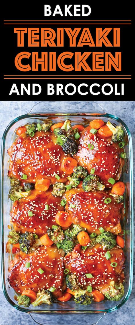 Baked Teriyaki Chicken and Broccoli - Damn Delicious Teriyaki Chicken And Broccoli, January Meals, Meals Chicken, Baked Teriyaki Chicken, Asian Meals, Nurse Jackie, Dinner Delicious, Chicken And Broccoli, Keto Dinners