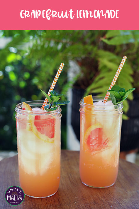 Grapefruit juice and lemonade… the combo you never knew you needed! With a perfect balance of tart and sweet grapefruit and zesty lemon flavors, this cocktail is sure to be a hit at your next backyard barbecue! Plus, the addition of tequila gives it an extra kick that will have your guests coming back for more. Grab your ingredients and get ready to whip up this delicious drink that is guaranteed to cool you down this summer. Cheers! #grapefruitlemonade #grapefruitjuice Grapefruit Lemonade, Grapefruit Juice, Backyard Barbecue, Fruit Drinks, Drink Recipes, Iced Tea, Yummy Drinks, Tequila, Grapefruit