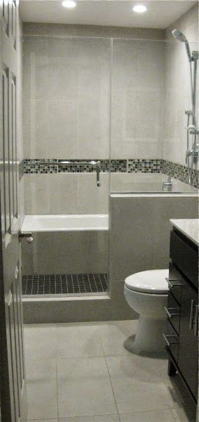 Bath Tub in Shower / Wet Room Bathroom Remodel Wet Room Bathroom, Tub Remodel, Small Bathroom Remodel Designs, Bathtub Remodel, Wet Room, Hall Bathroom, Bathroom Tub, Tub And Shower, Bathroom Remodel Designs