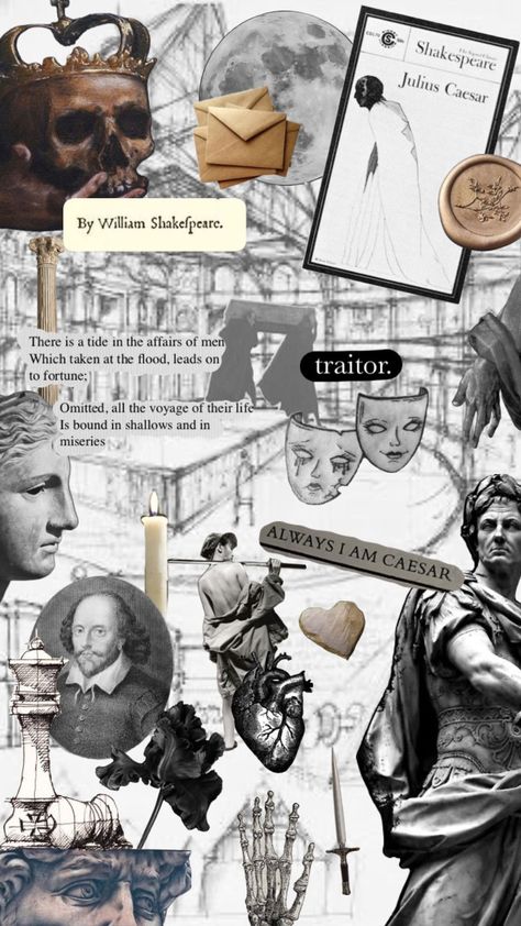 Shakespeare Julius Caesar Art, Julius Caesar Shakespeare Aesthetic, Julius Caesar Aesthetic Wallpaper, Julius Caesar Projects Ideas, English Literature Cover Page, Literature Project Cover Page, English Literature Project Cover Page, Julius Caesar Aesthetic, Shakespeare Julius Caesar