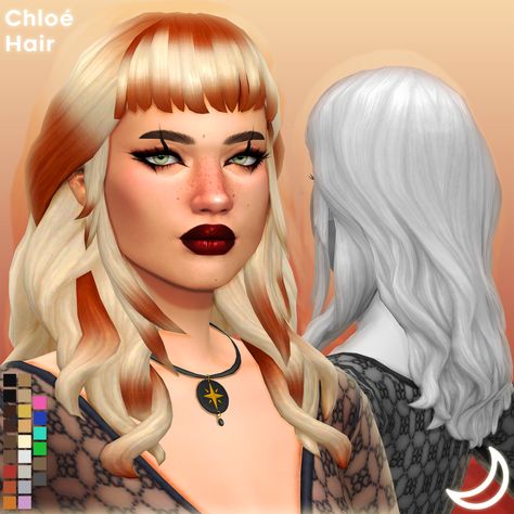 Sims4 Hair Cc, Sims 4 Curly Hair, Pelo Sims, The Sims 4 Packs, Sims 4 Mm Cc, Sims 4 Expansions, Tumblr Sims 4, Sims 4 Cc Folder, Sims 4 Dresses