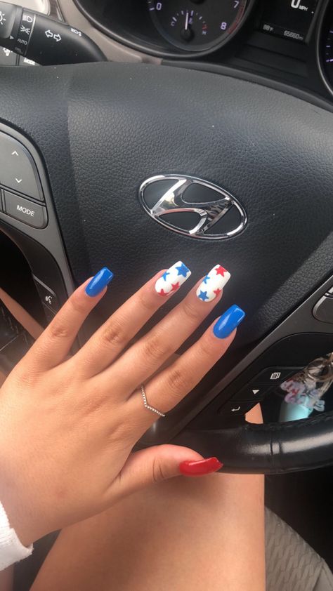 Western Style Nails, Country Acrylic Nails, Rodeo Nails, Nail 2022, Cowboy Nails, Firework Nails, Nails Acrylic Coffin, Usa Nails, Western Nails