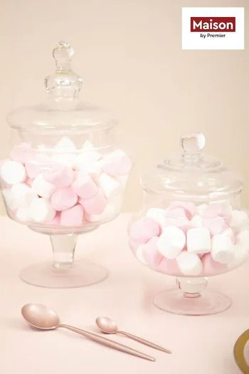 Kitchenware | Kitchen Accessories, Storage & More | Next UK Large Storage Jars, Kitchen Storage Canisters, Sweet Carts, Candy Storage, Traditional Aesthetic, Pink Room Decor, Clear Container, Stunning Bathrooms, Storage Canisters