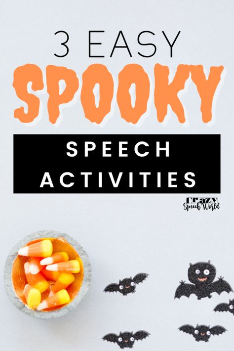 These 3 easy activities are a little fine motor, a little sensory, and a lot of speech and language! Sensory Bin Make a basket with mini erasers, spider rings, or mini objects, and then use washi tape or string to make a web to cover the top. Add some tongs so your students can grab […] Spider Speech Therapy Activities, Halloween Speech Therapy Activities, Halloween Speech Therapy, Activities For Halloween, Spider Rings, Speech Therapy Activities Preschool, Mini Objects, Make A Basket, Speech Games