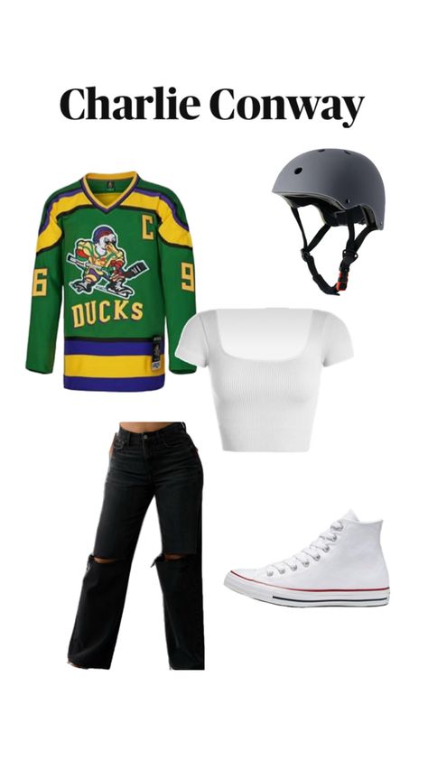 Mighty Ducks Halloween Costume, Mighty Ducks Costume, Duck Halloween Costume, Charlie Conway, Duck Costumes, The Mighty Ducks, Mighty Ducks, Costume Inspo, Ducks